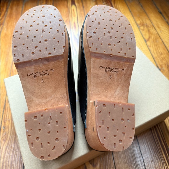 Charlotte Stone Martino Clogs LIKE NEW, Black, Size 8 - Picture 8 of 10